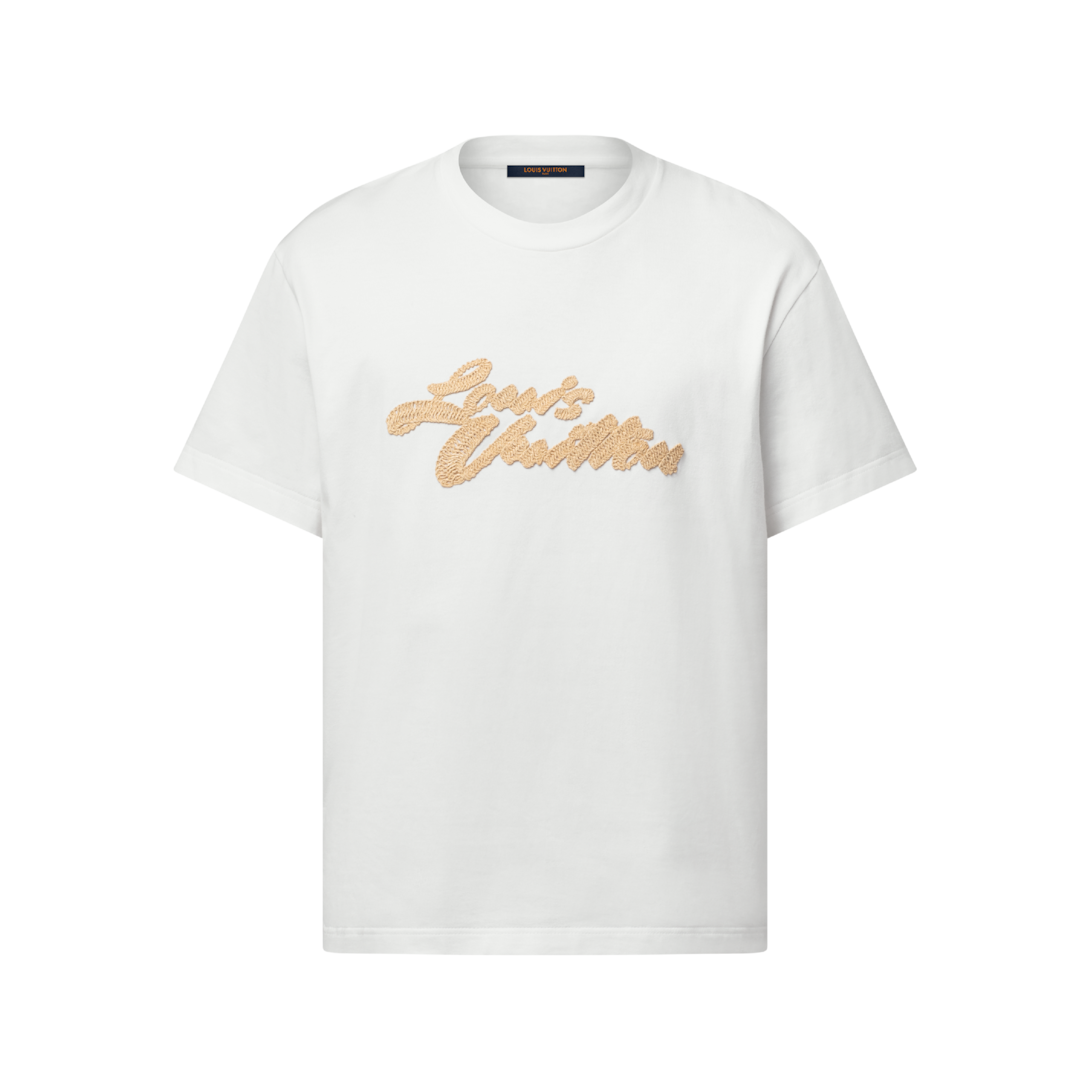 Embroidered Signature T-Shirt - Ready-to-Wear | LOUIS VUITTON